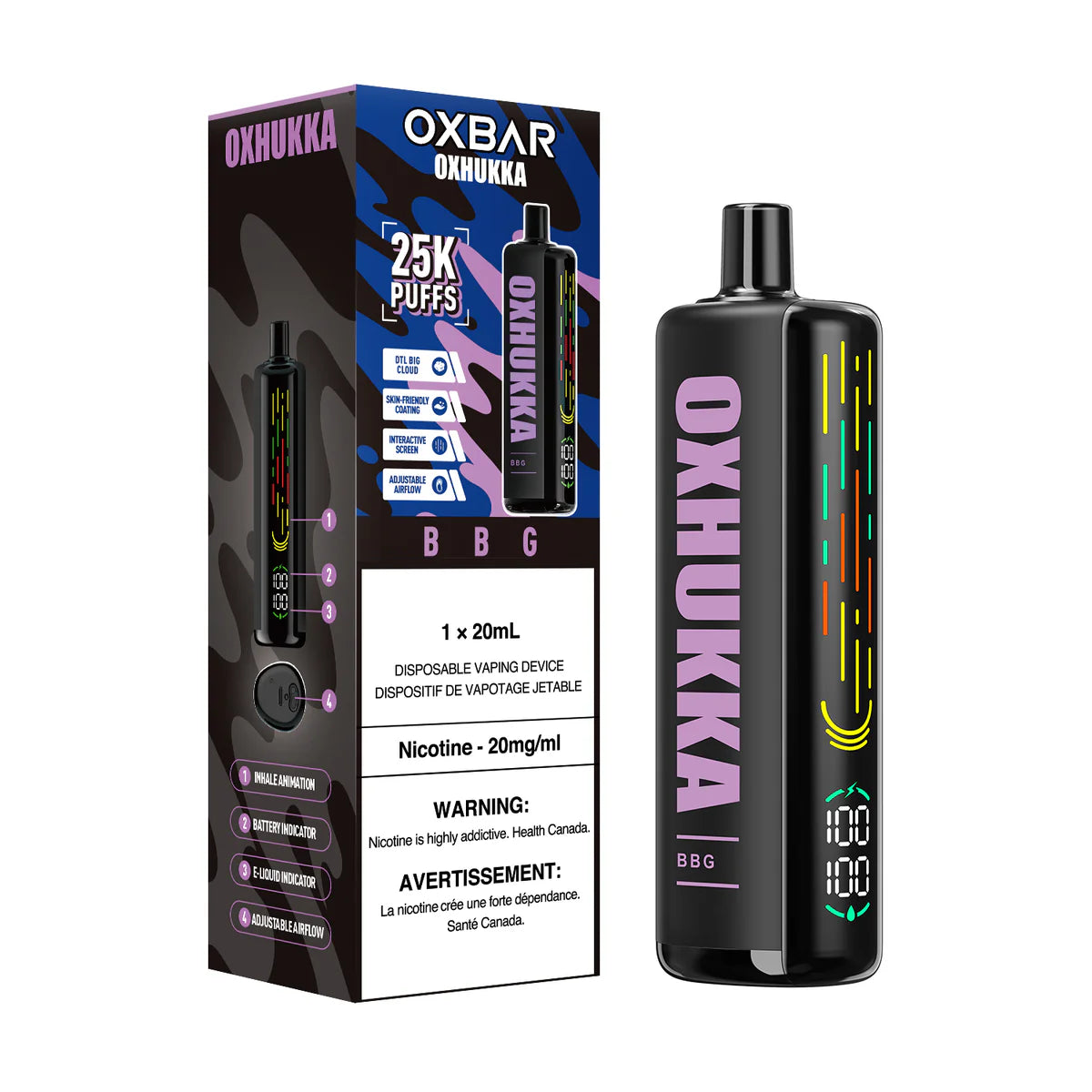 Oxbar Oxhukka 25K - Disposable